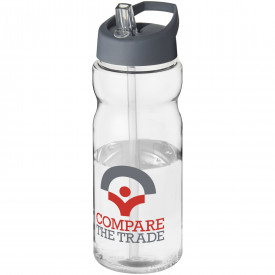 H2O Base® 650 ml sportfles met fliptuitdeksel-Transparant,storm grey