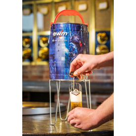 Hachenburger pils 5L fust - all over print - keuze uit 3 soorten bier
