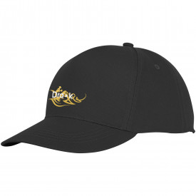 Hades 5 panel cap-Zwart