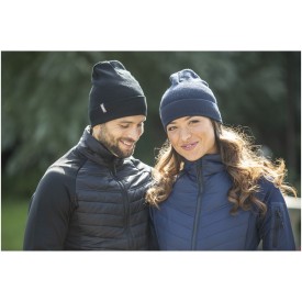 Hale beanie - polylana en acryl - met omslag