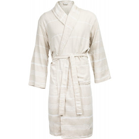 Hamam badjas-Beige / wit