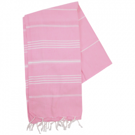 Hamam handdoek-Roze / wit