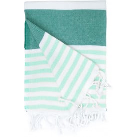 Hamamdoek marine-Petrol / white