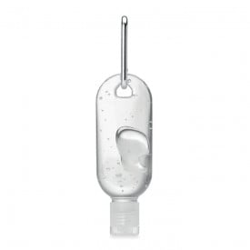 Gel2go handreinigingsgel 30ml - PET flesje - fliptop-dop - karabijnhaak