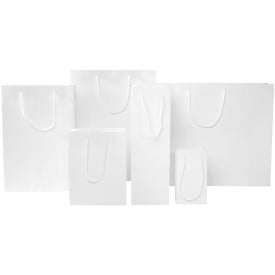 Papieren tas 170 g/m² - A3 - wit - all-over bedrukt - plastic handgrepen