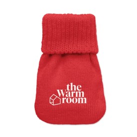 Handwarmer gebreid polyester-Rood