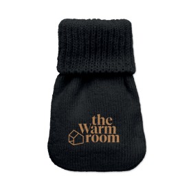Handwarmer gebreid polyester-Zwart