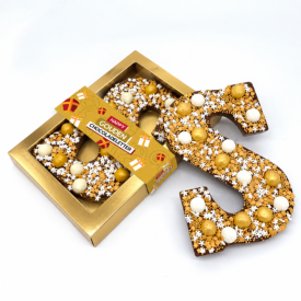 Happy Chocoladeletter Goud-Melk