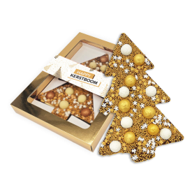 Happy Kerstboom Goud-Melk
