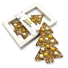  Happy Truffel chocolade kerstboom Goud – 190 gram – melkchocolade 
