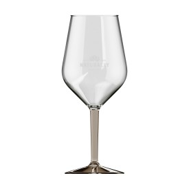 HappyGlass Lady Abigail Trans Wijnglas Tritan 470 ml-Transparant grijs