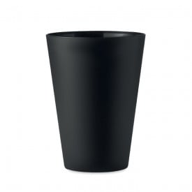 Matte PP beker 300ml-Zwart