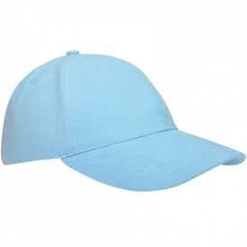 Heavy Brushed Cap-Lichtblauw, #b9d4df-Borduring