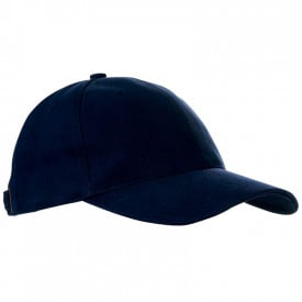 Heavy Brushed Cap-Marineblauw, #374b63-Borduring