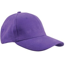 Heavy brushed cap - katoen - 6 panelen - verstevigde voorzijde - koperen bucklesluiting