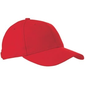 Heavy brushed cap - katoen - 6 panelen - verstevigde voorzijde - koperen bucklesluiting