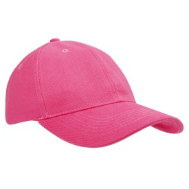 Heavy brushed cap - katoen - 6 panelen - verstevigde voorzijde - koperen bucklesluiting