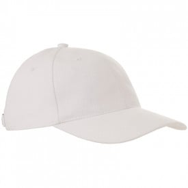 Heavy Brushed Cap-Wit, #ffffff-Borduring