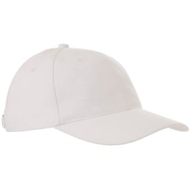 Heavy brushed cap - katoen - 6 panelen - verstevigde voorzijde - koperen bucklesluiting