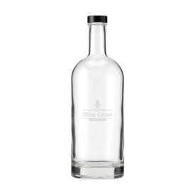 Helsinki Water Bottle Screw Cap 1L-Zwart