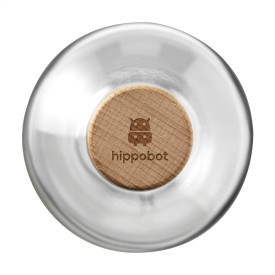 Helsinki Waterfles 1L - glas - met houten kurk