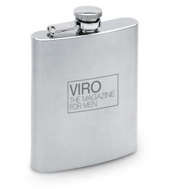 Heupfles 200 ml - RVS - schroefdop