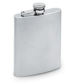Heupfles 200 ml - RVS - schroefdop