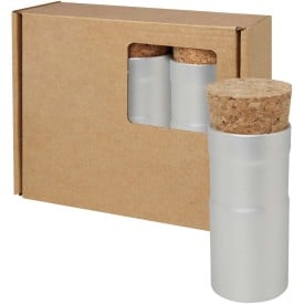 Hey Pots tuin voor op het bureau met bloemenmix, set van drie