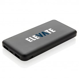 High density 10.000 mAh zakformaat powerbank-Zwart