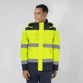 High visibility jack - gewatteerd - waterdicht - reflecterend