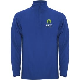 Himalaya fleece herenjack met kwartrits-Royal