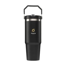 Hippo Recycled Steel Cup 900 ml-Zwart