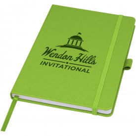 Honua A5 notitieboek van gerecycled papier met gerecyclede PET cover-Limegroen