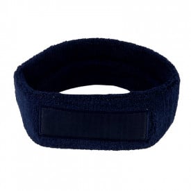 Hoofd Zweetband met label-1 kleur-Marineblauw, #133053