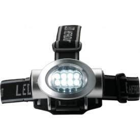 Hoofdlamp met 8 LED lampjes-Zilver-Zonder opdruk