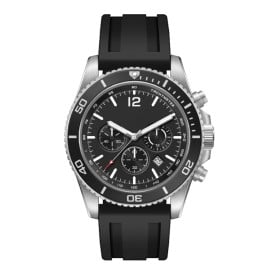 Horloge California - Leder-Zwart