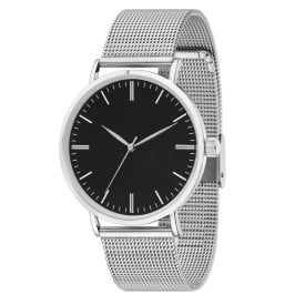 Horloge FS Milan Mesh Silver-Zwart