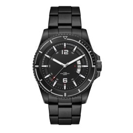 Horloge Georgia - RVS-Zwart