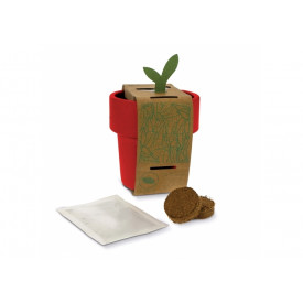Hot-but-cool beker met basilicum zaadjes-Rood