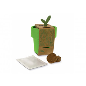 Hot-but-cool beker met kerstomaten zaadjes-Licht groen