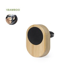 Auto smartphonehouder - bamboe - magnetisch - in aco doosje
