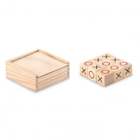 Strategisch spel - hout - boter, kaas en eieren - verpakt in spel doos