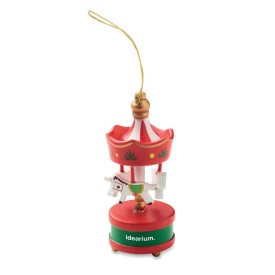 Houten carrousel ornament-Rood