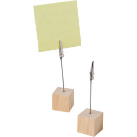 Houten cliphouder Malia-Bruin