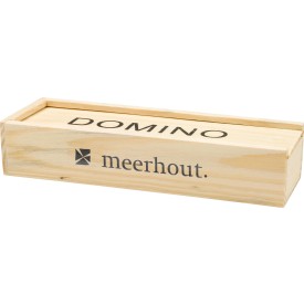 Houten doos met dominospel Enid