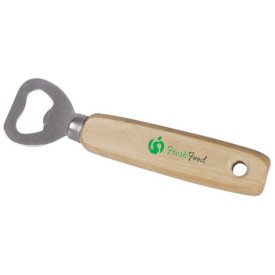 Travis flesopener - hout en RVS