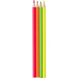 Markeerset - hout - 4 kleuren - 4 potloden - in papieren doos