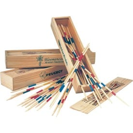 Houten mikadospel Cas