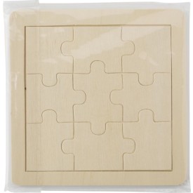 Puzzel 9 stukjes - hout - eigen ontwerp