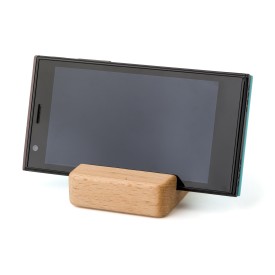 Houten telefoonhouder